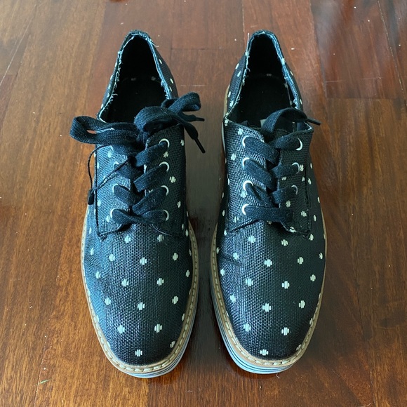 ZARA - polka dot platform Oxford style sneaker - Picture 3 of 7